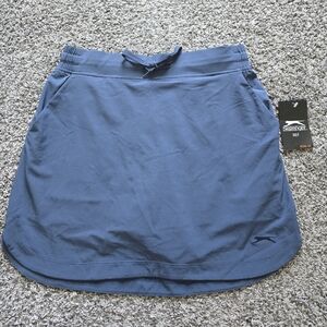 Slazenger Golf Skort Small Grey Blue